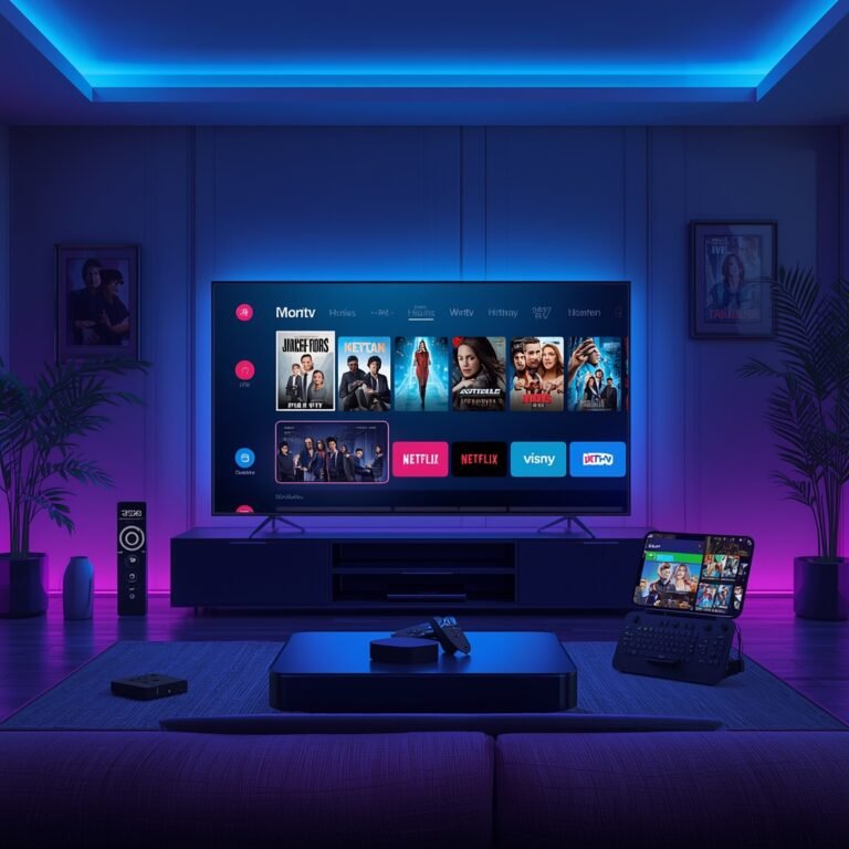 Step-by-step IPTV setup on Smart TV interface